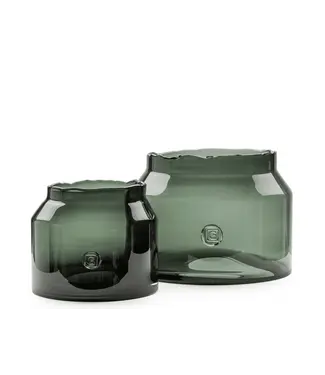 Gommaire Organic Living Pot Matilda Small - Grey Glass Gommaire Organic Living Pot Matilda Small - Grey Glass