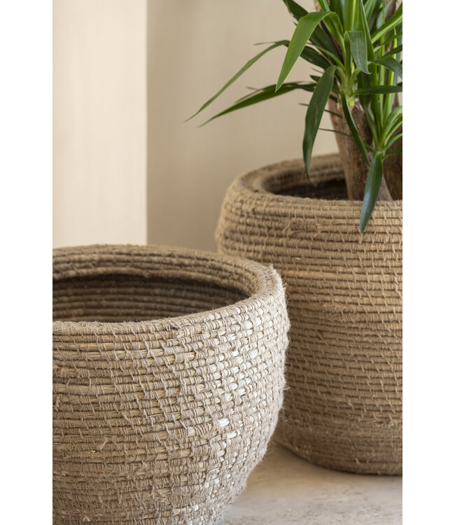 Basket Java XL - Mendong Natural Jute