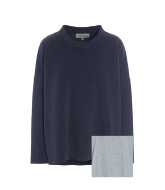 Henriette Steffensen 1405 Henriette Steffensen - trui lage col - Light Grey
