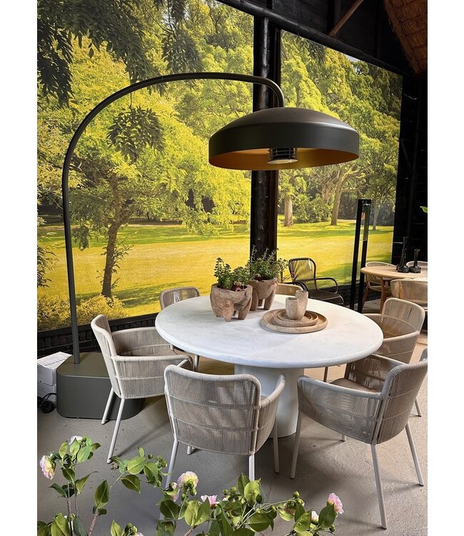 Akari dining chair Dune White met zitkussen 6x