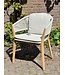 Royal Botania Cares stoel teak desert + kussenset bouclé Sand (6x)