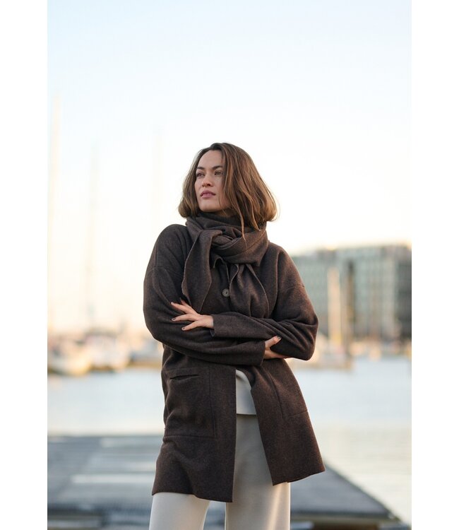 4051 Sjaal Triangle - Chokolate