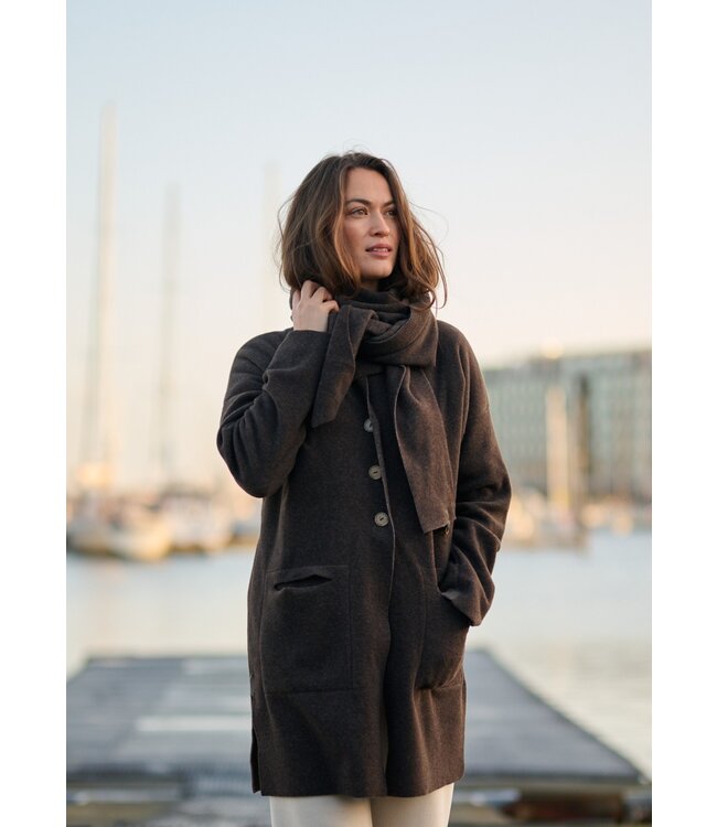 4051 Sjaal Triangle - Chokolate