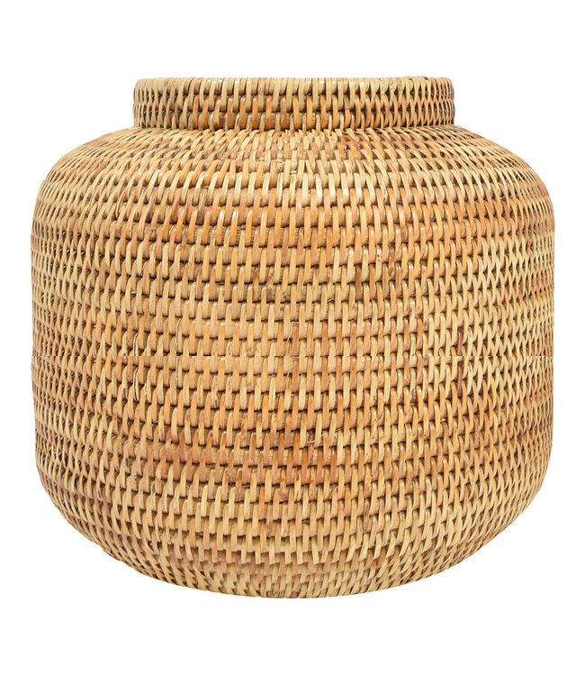 Pot Planter Burma Rattan Natural - Medium Ø36xH32 cm
