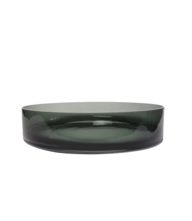 Schaal 'Straight' - Smoke Glass - Ø45XH10 cm