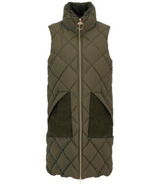 Barbour Barbour Bernice dames bodywarmer - olijf tartan