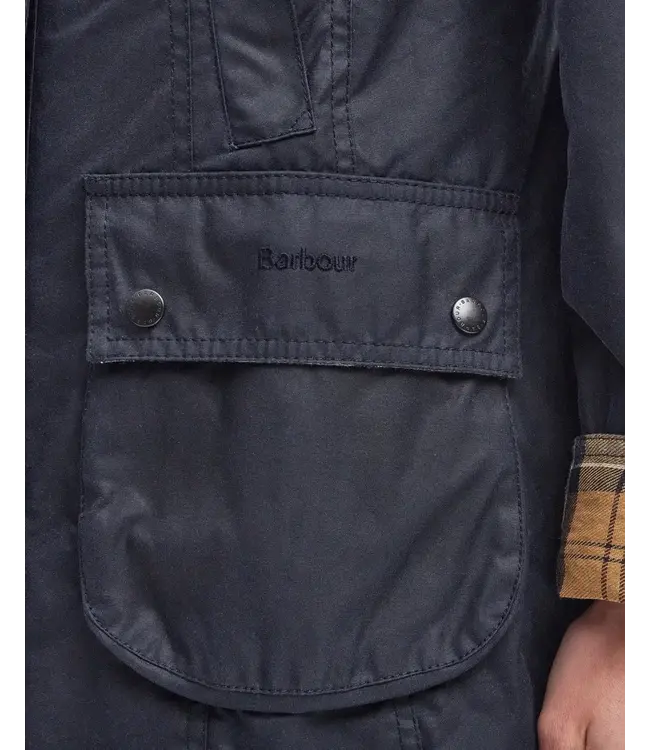 Barbour Beadnell dames waterdichte waxjas - Navy
