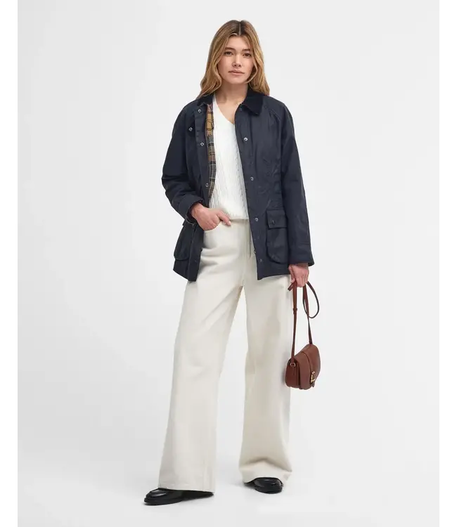 Barbour Beadnell dames waterdichte waxjas - Navy