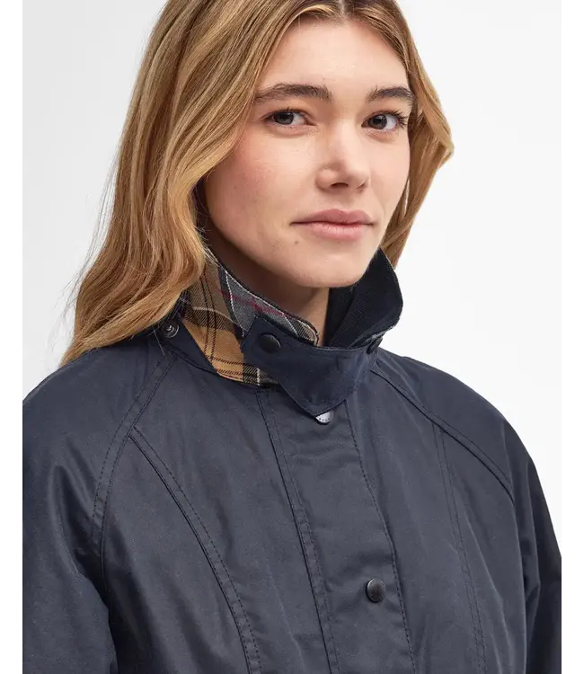 Barbour Beadnell dames waterdichte waxjas - Navy