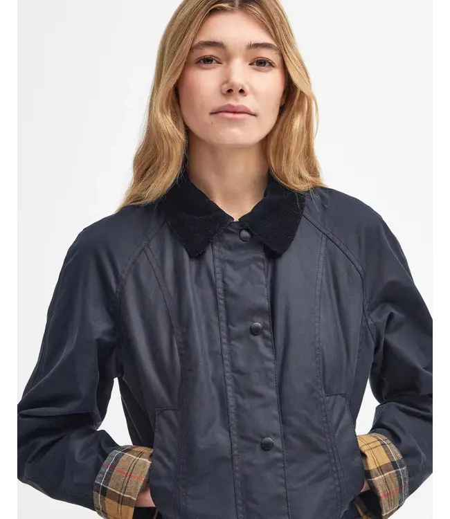 Barbour Beadnell dames waterdichte waxjas - Navy