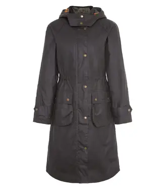 Barbour Dames Waxjas Long Cannich - Olive/Classic