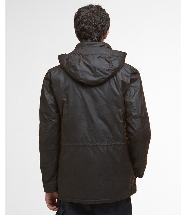 Barbour Heren Waxjas Winter Sapper - Dark Brown/Midnight
