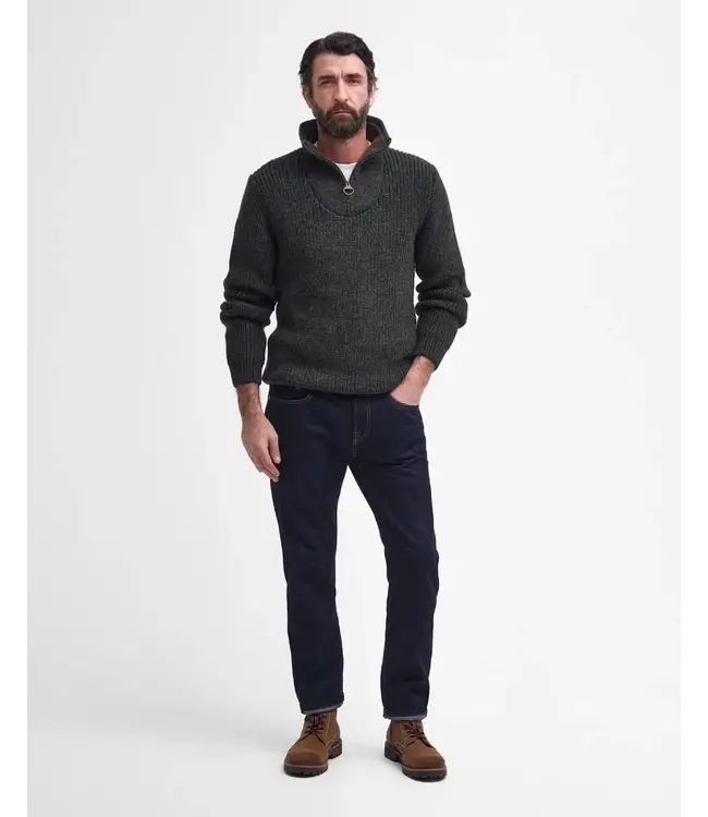 New Tyne Half Zip Jumper - Olive