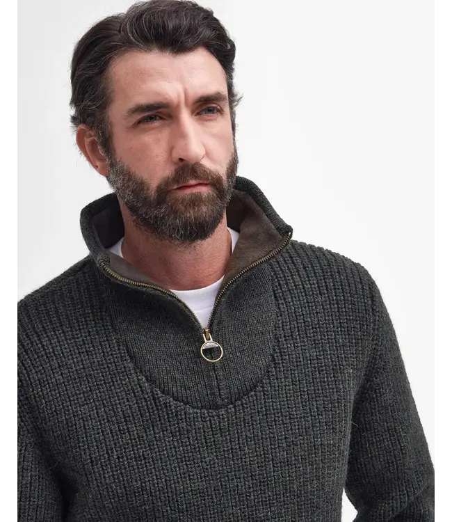 Barbour New Tyne Half Zip herentrui - Jumper - Olive