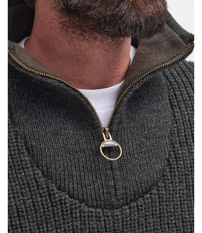 Barbour New Tyne Half Zip herentrui - Jumper - Olive