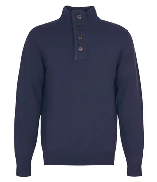 Barbour Essential Half Zip Jumper - Navy