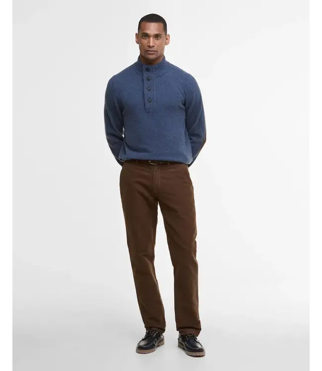 Barbour Essential Half Zip herentrui Jumper - Dark Indigo