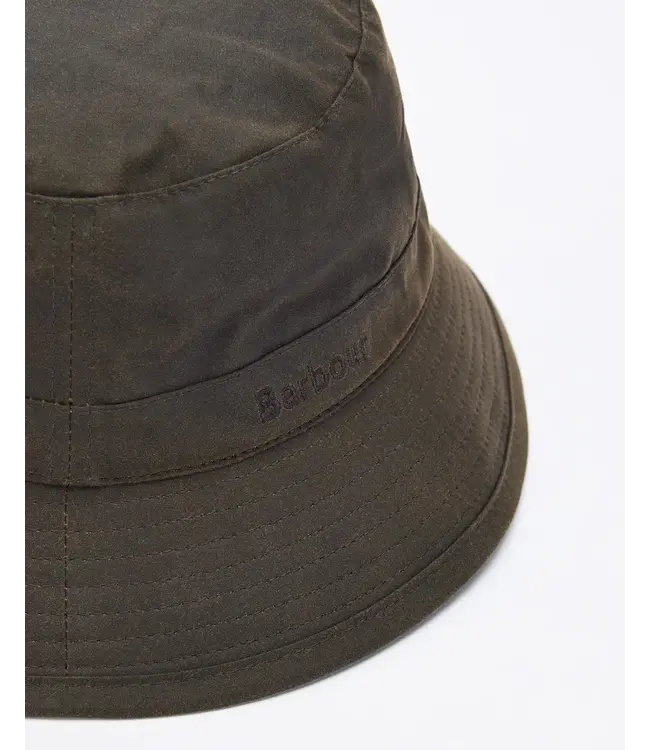 Barbour Wax Bucket Hat - Olive