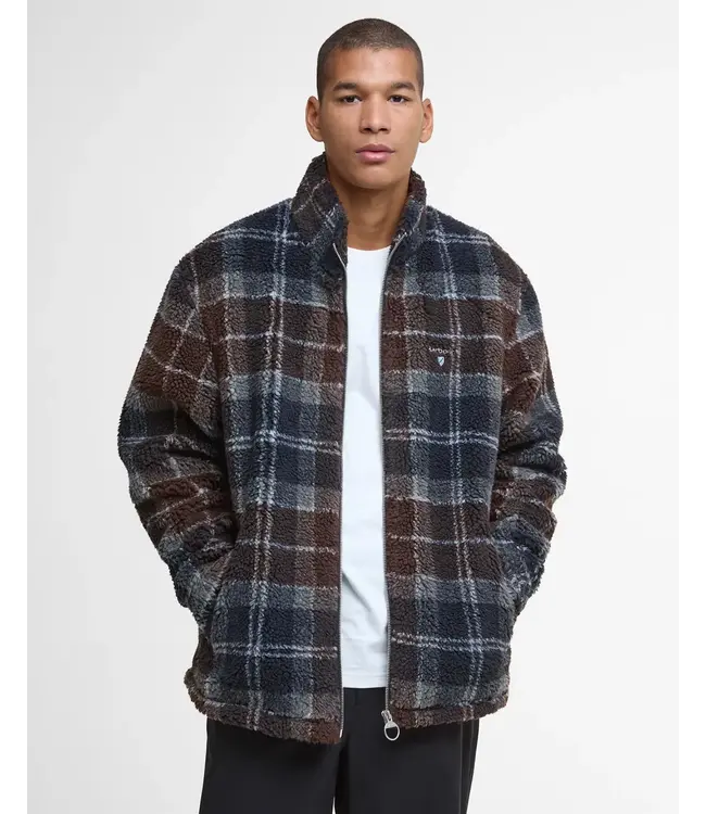 Tartan Fleece Vest - Midnight Oak