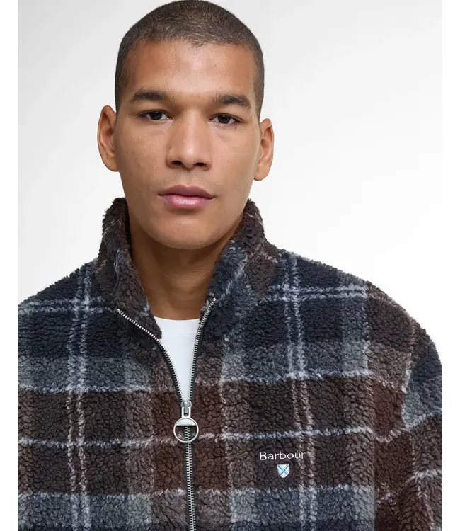 Barbour Tartan Fleece Vest- Jas- Midnight Oak
