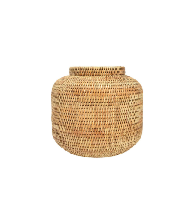 Pot Planter Burma Rattan Natural - Medium Ø36xH32 cm