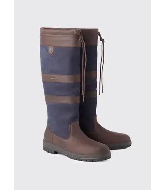 Dubarry of Ireland Galway Heren Outdoor Laars - Navy/Brown- ExtraFit - Leer