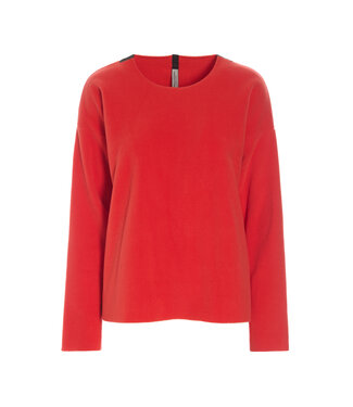 Henriette Steffensen Round Neck Fleece Pullover 1359 - Tomato | Henriette Steffensen