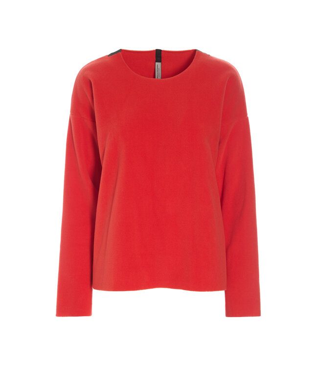 1359 Trui Ronde Hals - Tomato