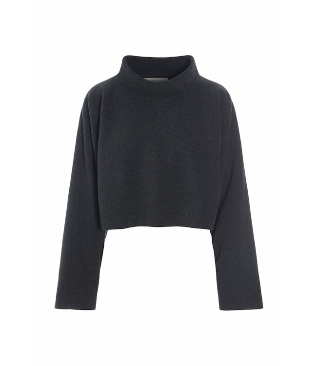 1372 Short Pullover - Soft Black 914