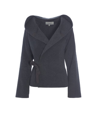 Henriette Steffensen 1009 Wrap Cardigan - Soft Black