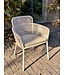 Akari dining chair Dune White met zitkussen 6x