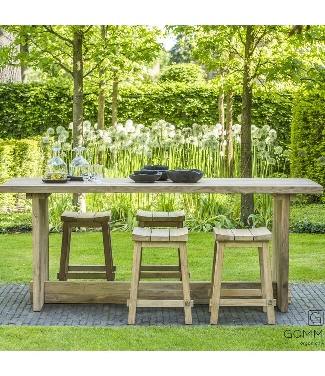 Barset Alexi Small met 6 krukken en kussens