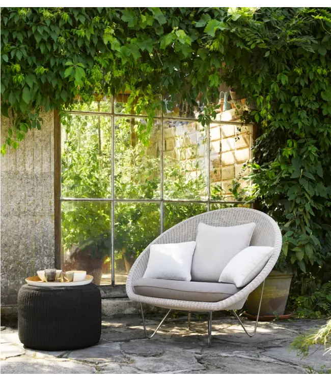 Otto pouffe charcoal (52x42 cm)