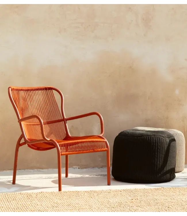 Otto pouffe charcoal (52x42 cm)