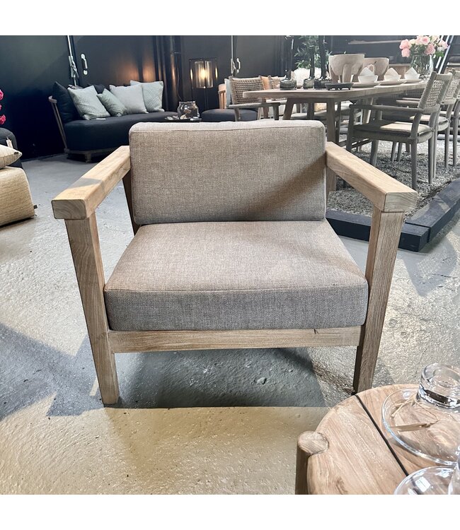 Gommaire Copenhague 1-seater + kussenset CICO7 taupe