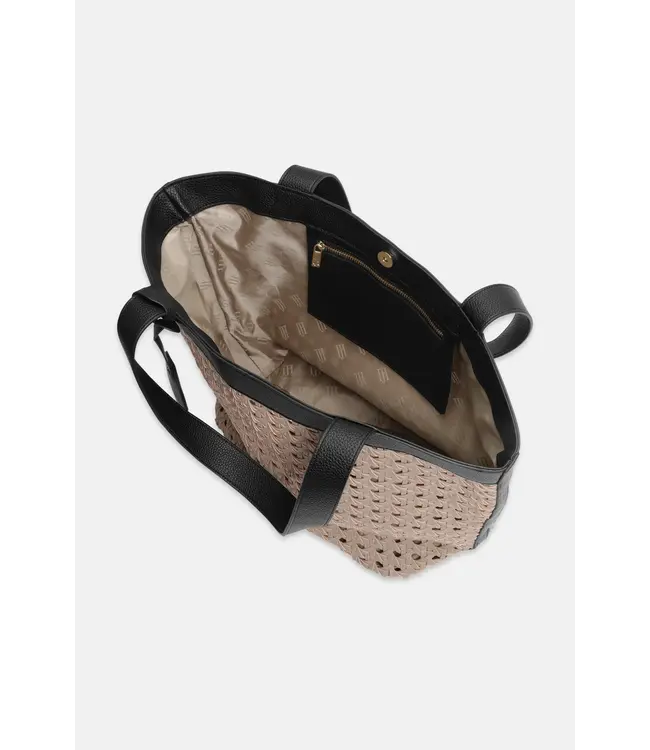 Braided Shopper Sand Pile Black BRAID02