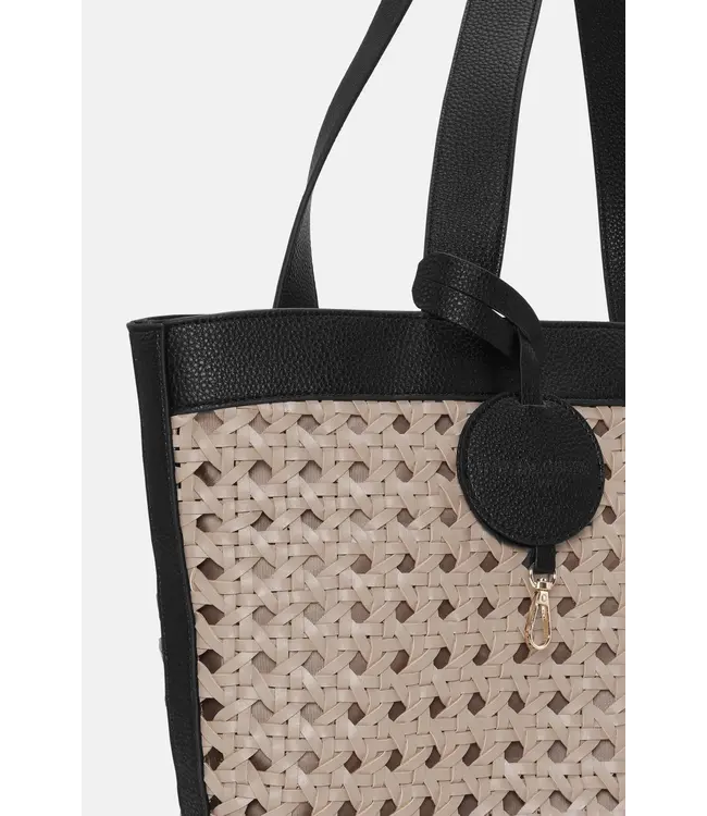 Braided Shopper Sand Pile Black BRAID02