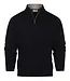 Trui met rits lamswol - Navy