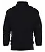 Trui met rits lamswol - Navy