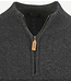 Trui met rits lamswol - Charcoal
