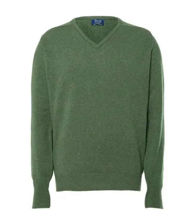 Trui lamswol V-hals DF - Landscape