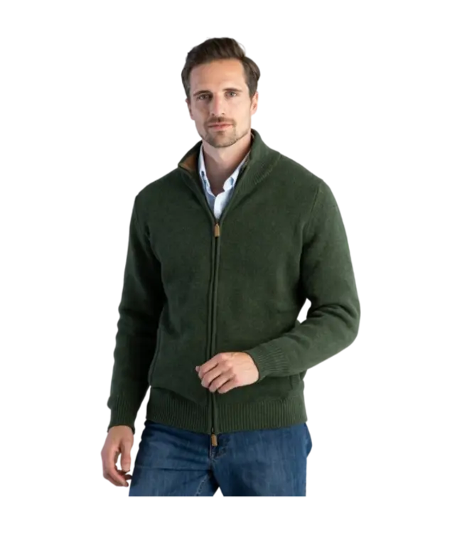 Vest met rits  lamswol - Landscape