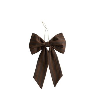 TineK Home Christmas Bow Cotton L - Brown