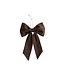 Christmas Bow Cotton L - Brown