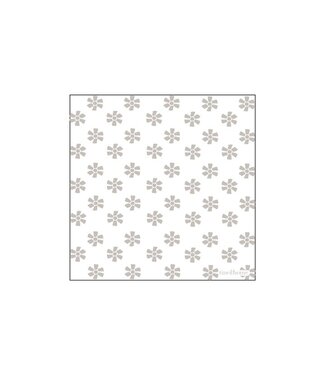 TineK Home Paper Napkins - Linen 25x25 cm - Flower