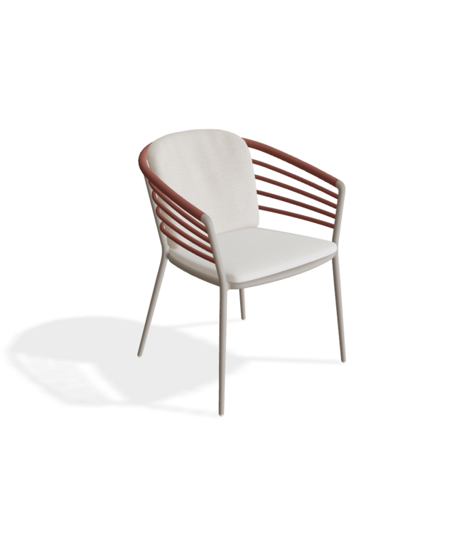 Archy 55 stoel Pebble | Batyline Pearl Grey  | Brick | Camel Botanic Blend