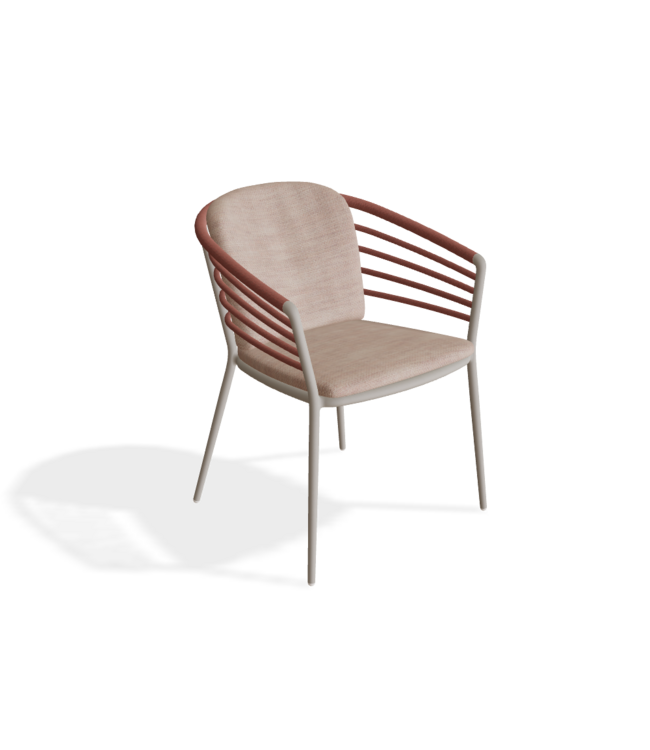 Archy 55 stoel Pebble | Batyline Pearl Grey  | Brick | Camel Botanic Blend