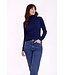 Trui met col en cashmere - navy - tandem