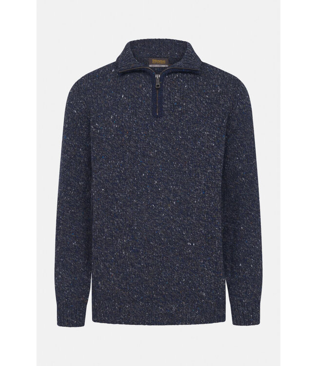 Half-Zip Neck Sweater - Navy Slate FJ704M