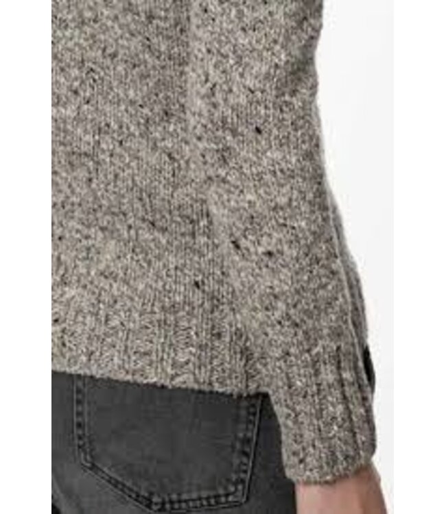 Fisherman-out-of-ireland- herentrui met houtje-touwtje sluiting - toggled button Porridge